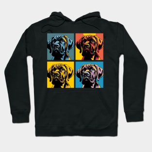 Pop Retro Boerboel Art - Cute Puppy Hoodie